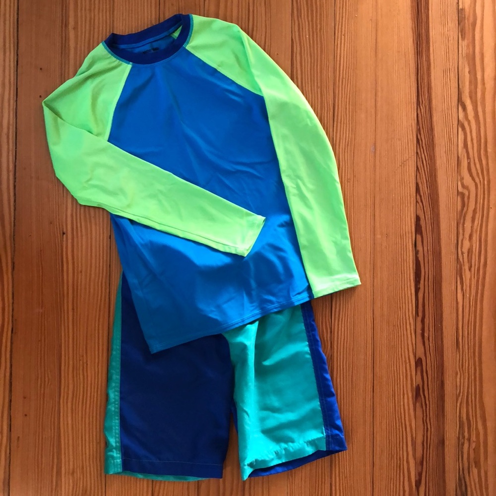 Lands End Boys Swim Set Size 10-12